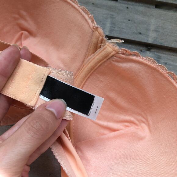 Donna Loren Embroidered Floral Shiny Padded Bra - Picture 6 of 6